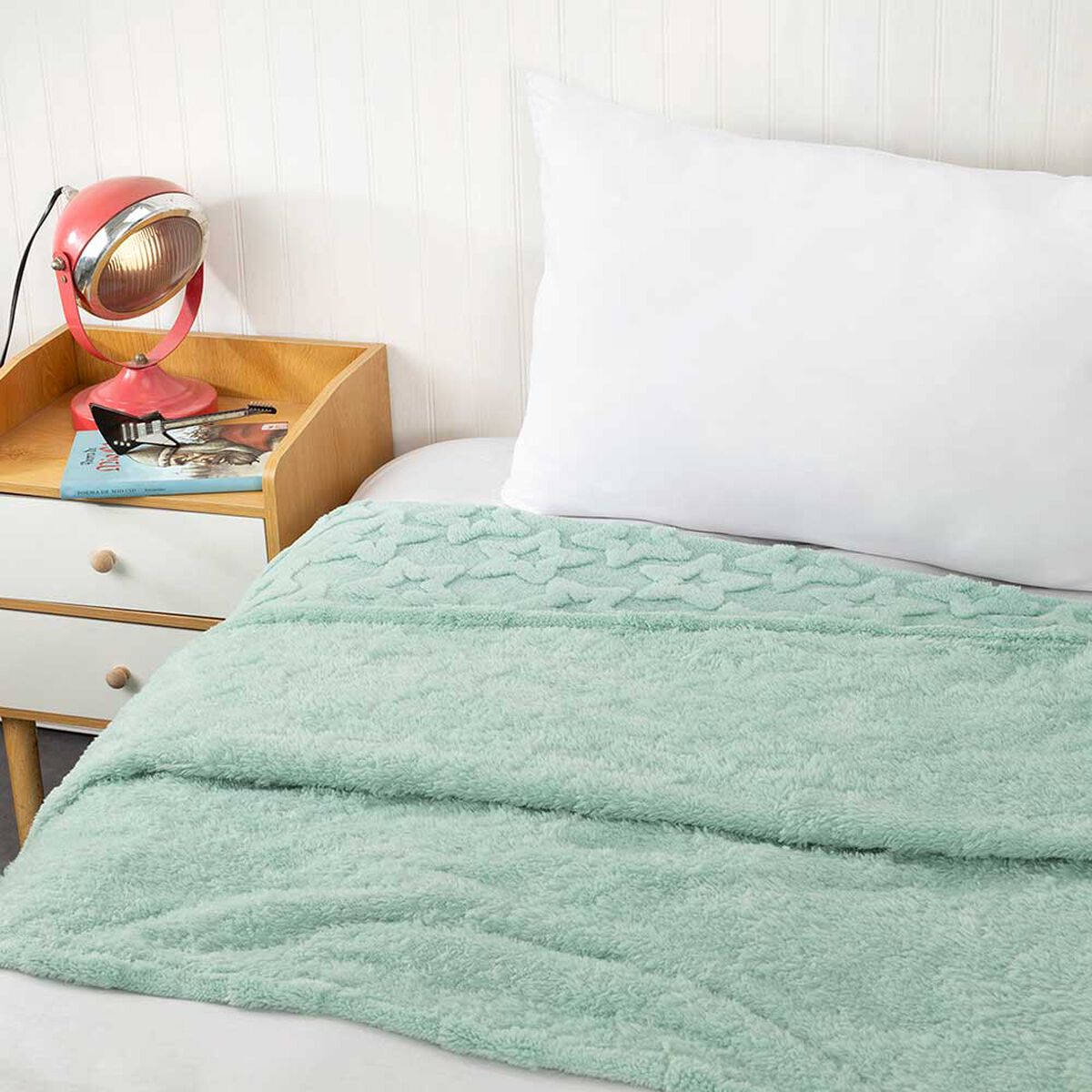 Manta Estrella Sherpa Casanova Kids Menta