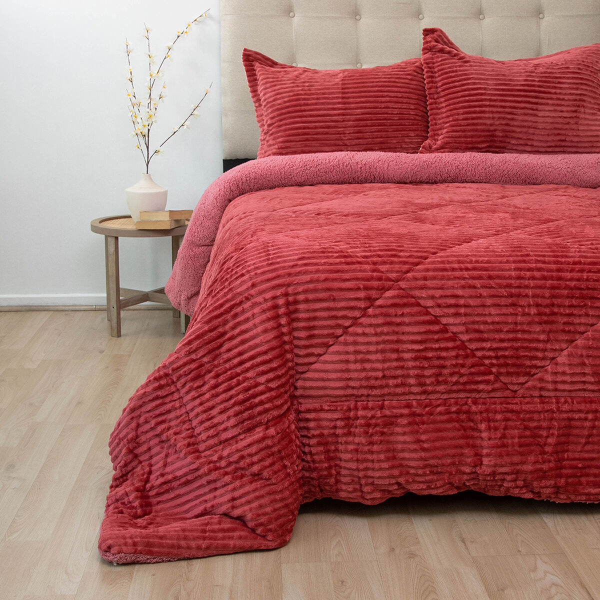 Cubrecama Doral King Senses Guinda