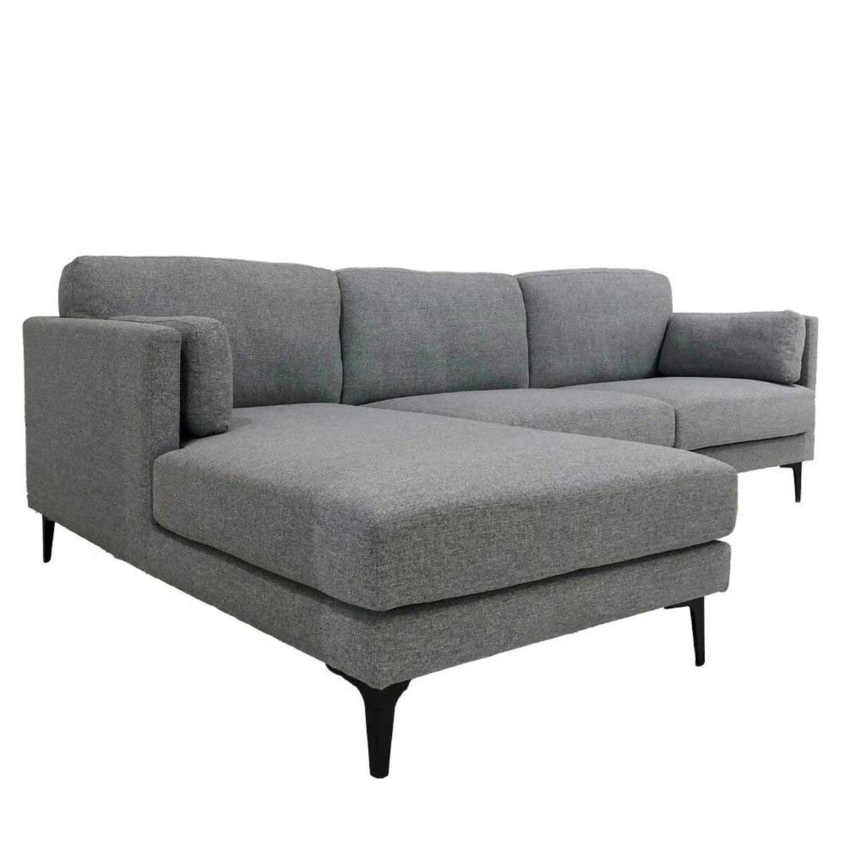 Sofá Seccional Amuv Carraro 3 Cuerpos Gris
