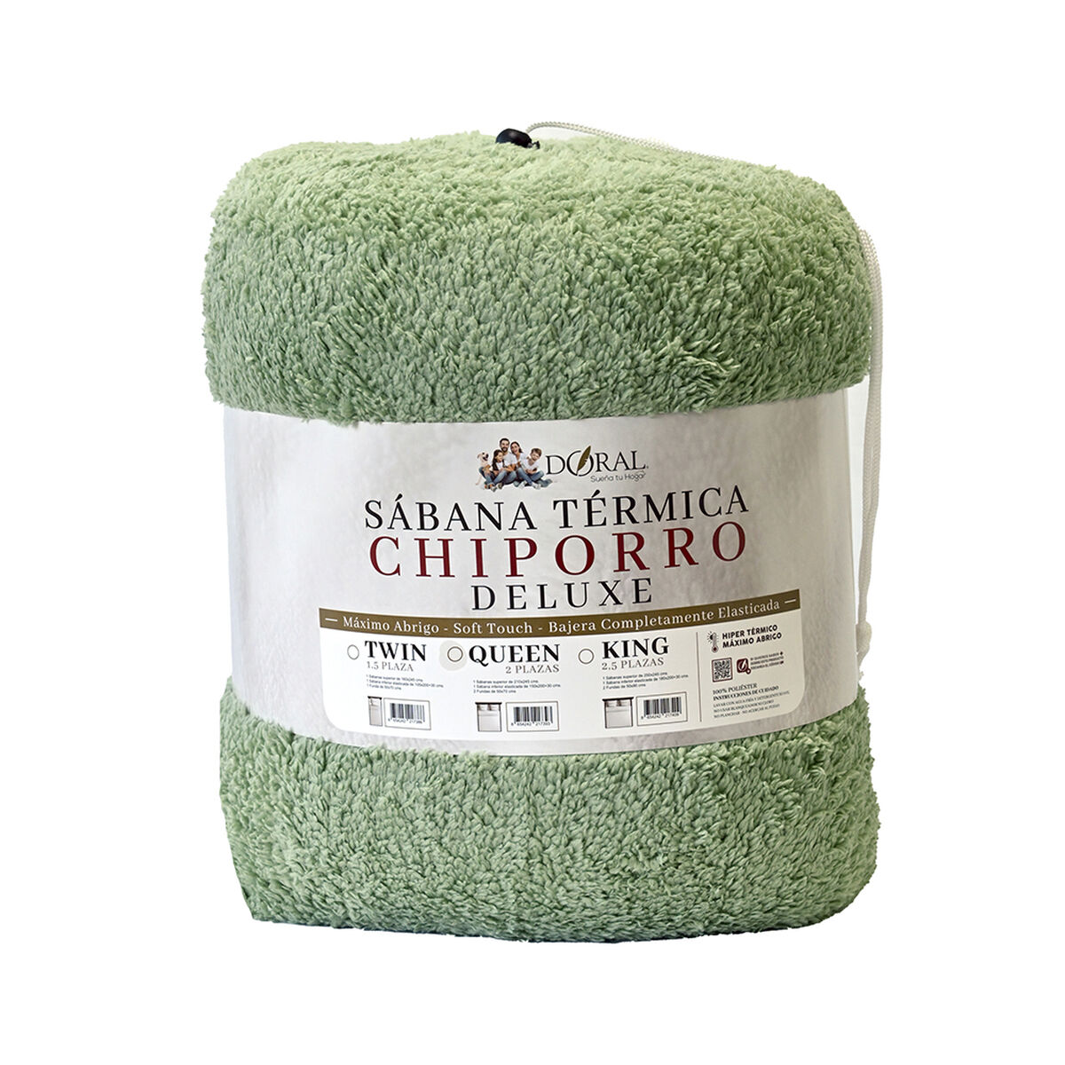Juego de Sábanas Chiporro Doral King Senses Verde