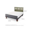 Cama Europea CIC 2 Plazas Smart + Respaldo Torino Olivo