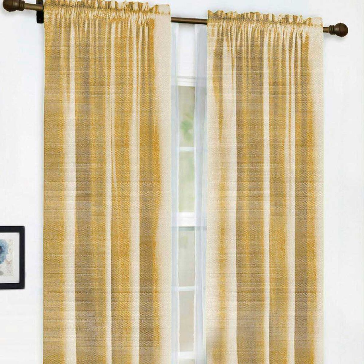 Combo Cortinas Doral Agatha 220 x 140 cm Maiz