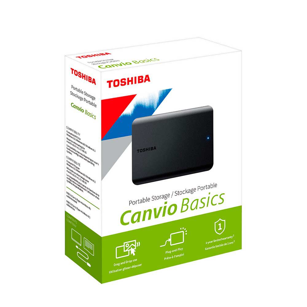 Disco Duro Externo Toshiba 1TB Canvio Basics A5 | Abc