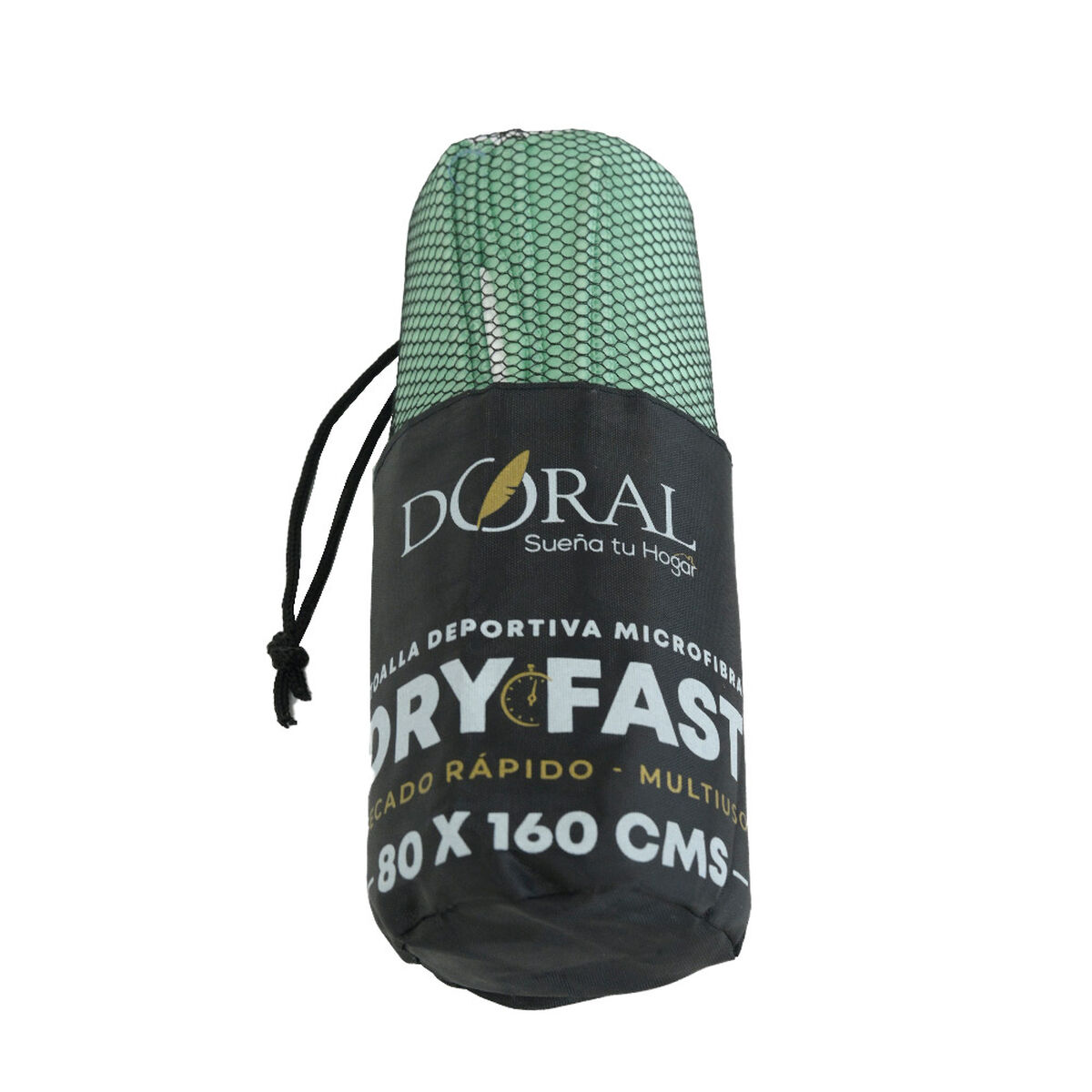 Toalla Deportiva Doral Dry-Fast 80x160 cm Verde Pastel