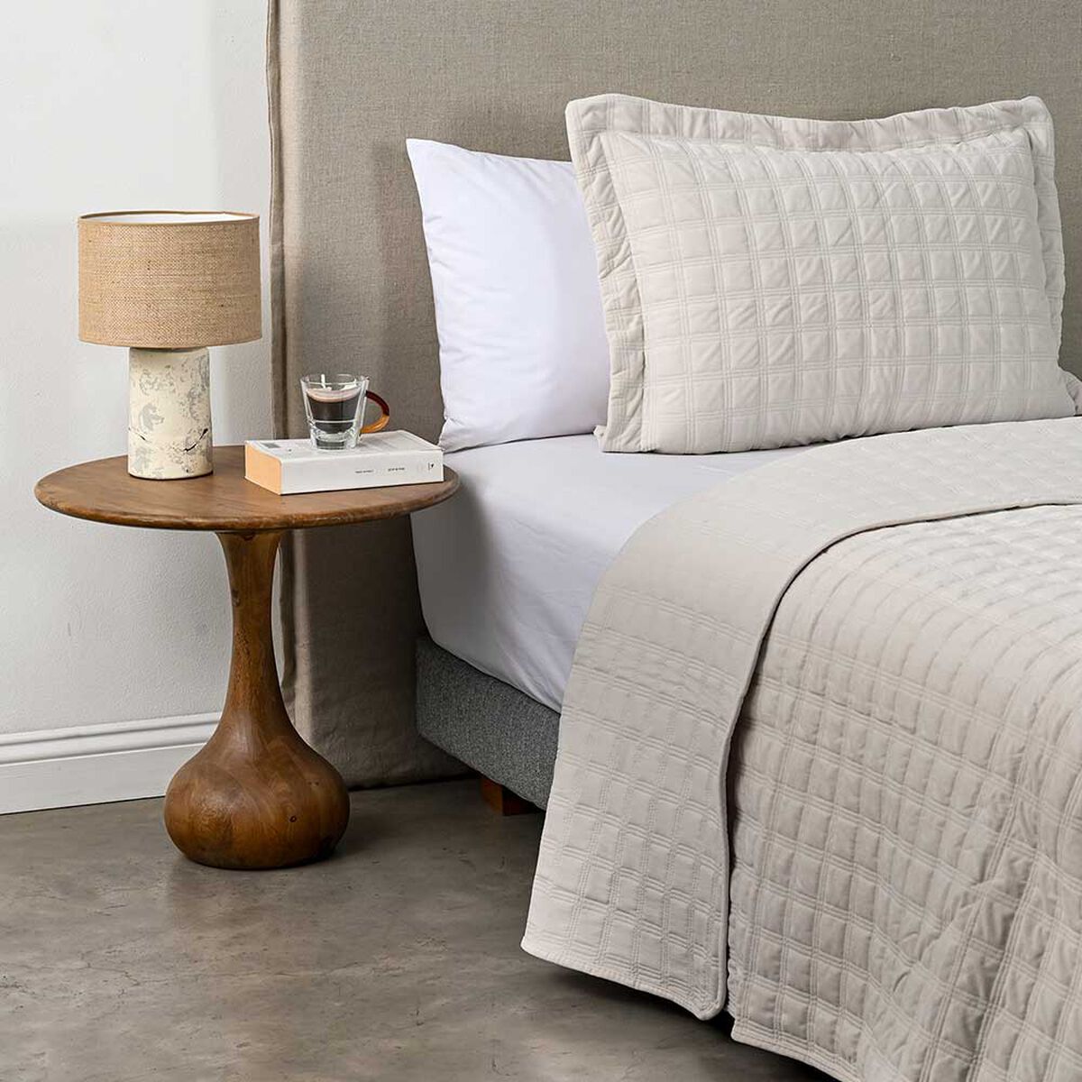 Quilt Cannon 1.5 Plazas Squares Sand