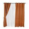 Set de Cortinas Mashini Pucon 140 x 220 cm Ladrillo