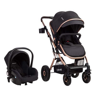 Imagen 1 del producto Coche Cuna Travel System Bebe Vox Negro Dorado Bebesit