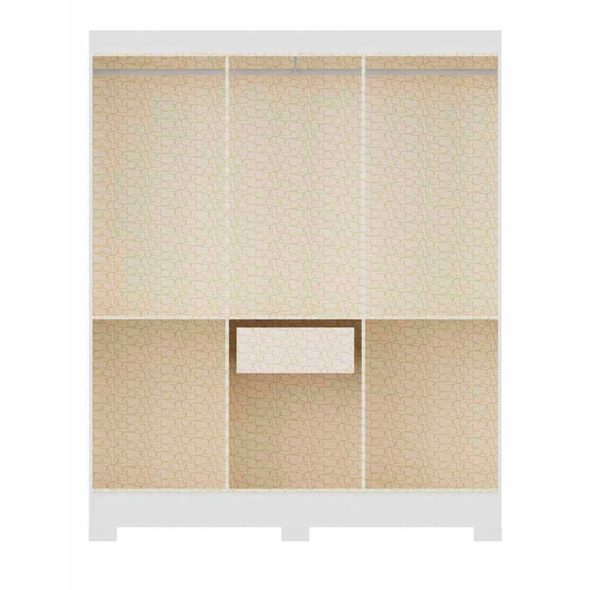 Cl&oacute;set Vekkahome Roma 6 Puertas 1 Caj&oacute;n Blanco