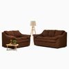 Juego de Living Cabsur Galicia Sofá 3 Cuerpos + Sofá 2 Cuerpos Chenille Chocolate