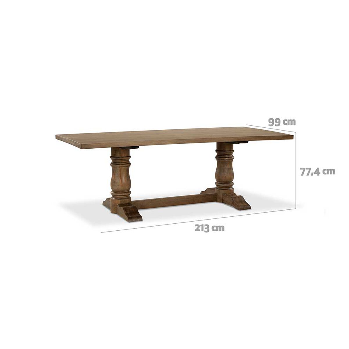 Juego de Comedor CIC Seattle 8 Sillas Walnut