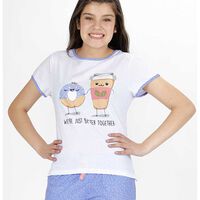 Pijama de Algodón Niña Kayser Blanco