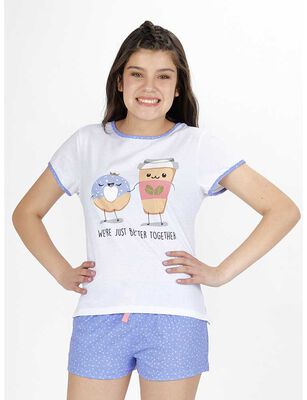 Imagen 1 del producto Pijama de Algodón Niña Kayser Blanco