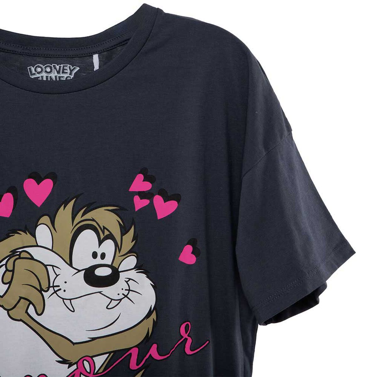 Polera Manga Corta Tazmania de Algodón Niña Looney Tunes