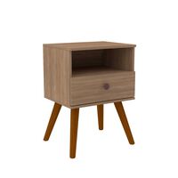 Velador Stanford 1 Cajón 1 Repisa Nogal