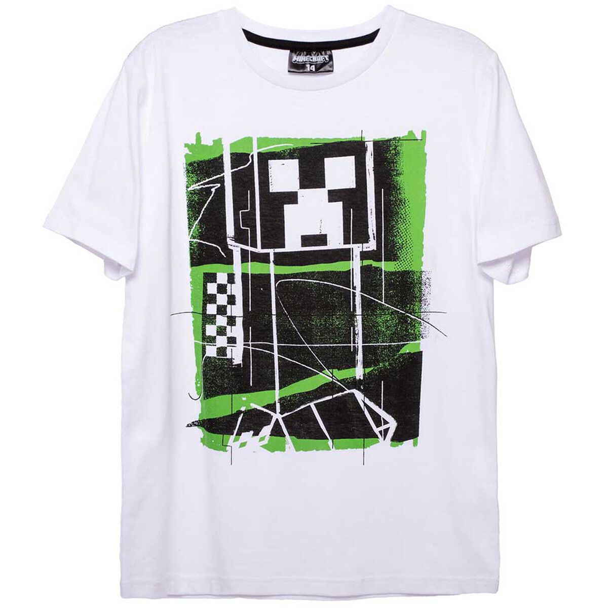 Polera de Algodón Niño Minecraft