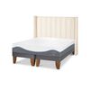 Cama Europea CIC Base Dividida 2 Plazas Alaska + Respaldo Panaro
