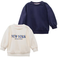 Pack 2 Polerón de Algodón Chess Baby Crudo, Gris, Verde