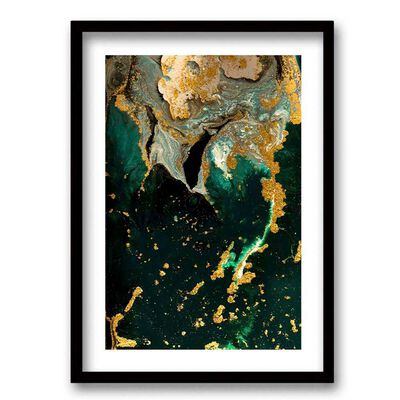 Imagen 1 del producto Cuadro Decorativo Retela Marmol Verde 50 x 35 cm