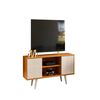 Rack TV Lisboa Altavision Hasta 50" Café Claro Blanco