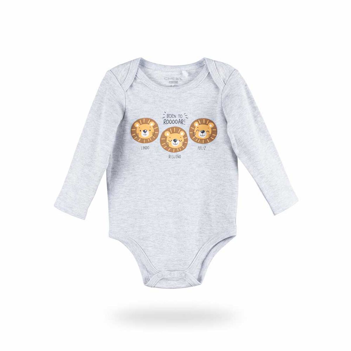 Body Manga Larga Bebo Chess Baby