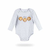 Body Manga Larga Bebo Chess Baby Denim