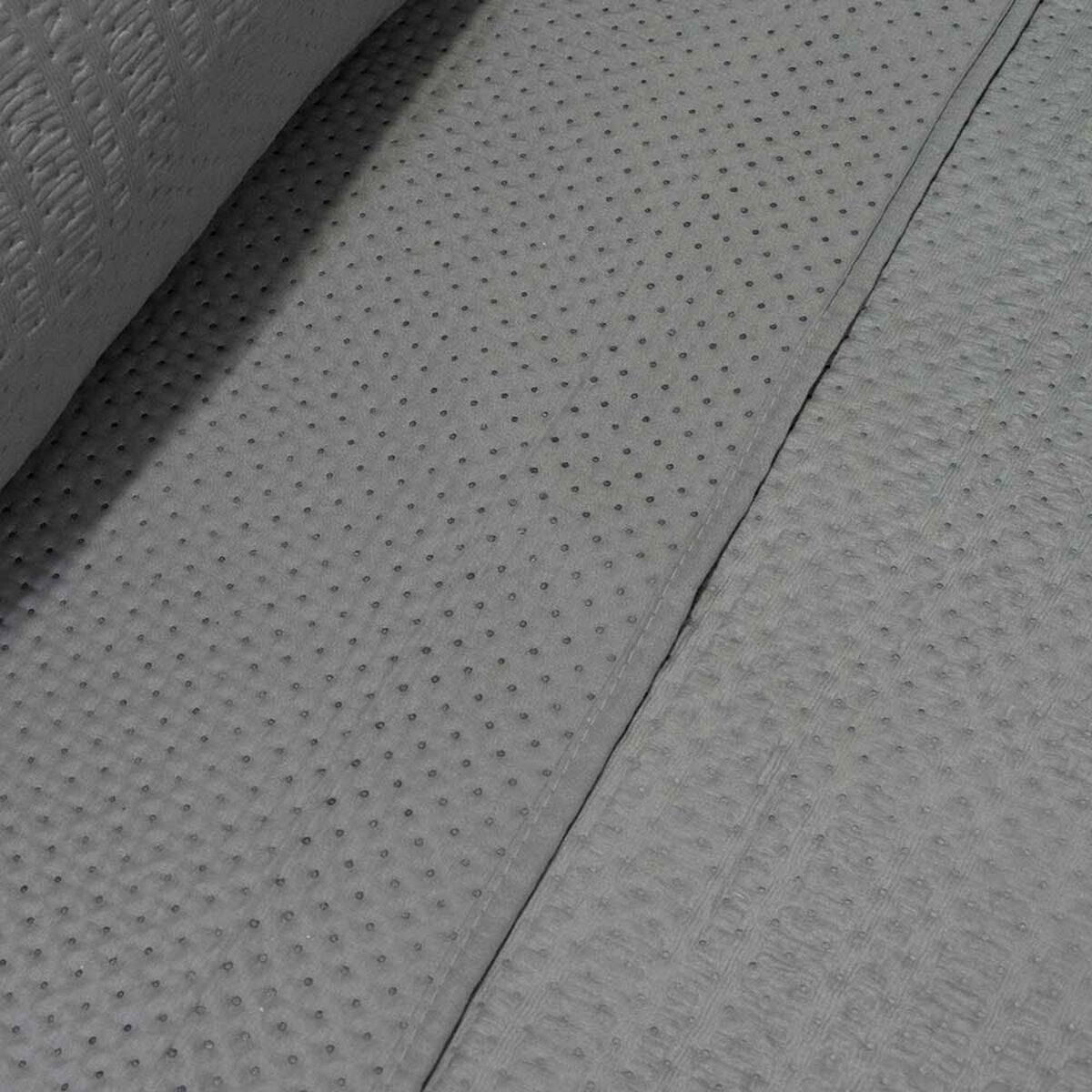 Quilt Doral 2 Plazas Liso Deluxe Gris