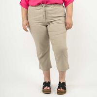 Pantalón Capri Mujer Extralindas Beige, Cafe, Negro