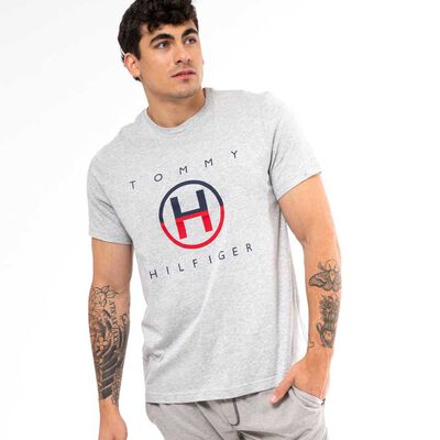 Polera De Pijama Algodón Estampada Manga Corta Hombre Tommy Hilfiger