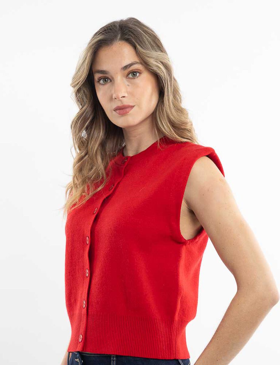 Sweater Sin Mangas Mujer Zibel