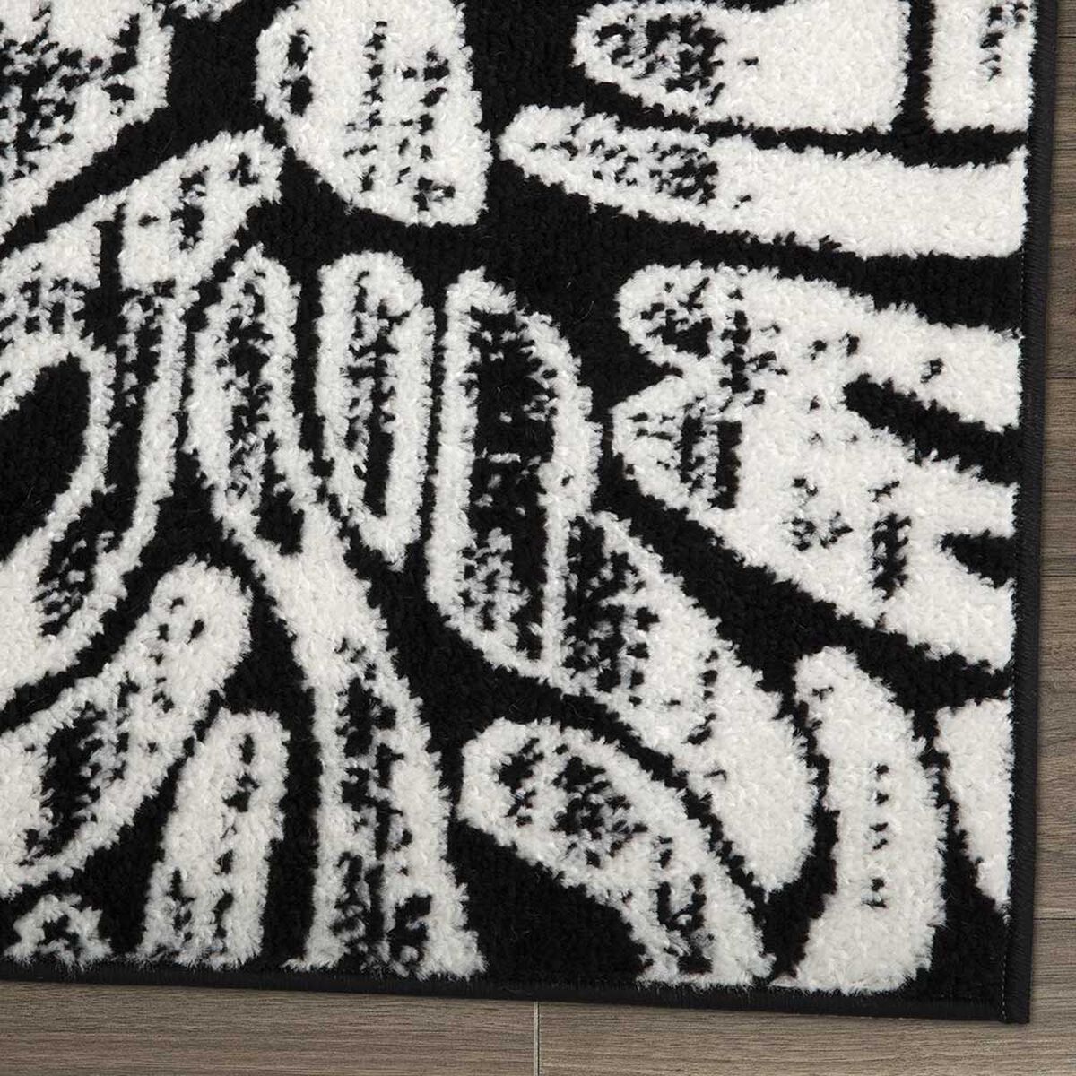 Alfombra de Pasillo Modalfo Siesta Negro 230 x 70 cm