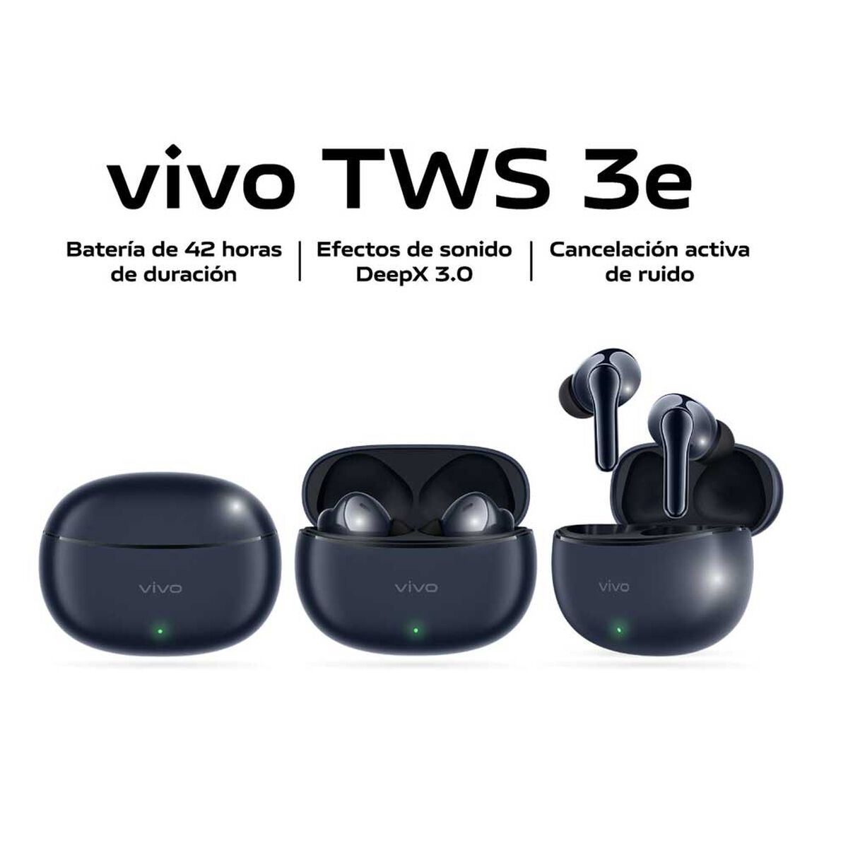 Audífonos Bluetooth Vivo TWS 3e Indigo Oscuro