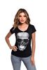 Polera Manga Corta Mujer Rock Caviar