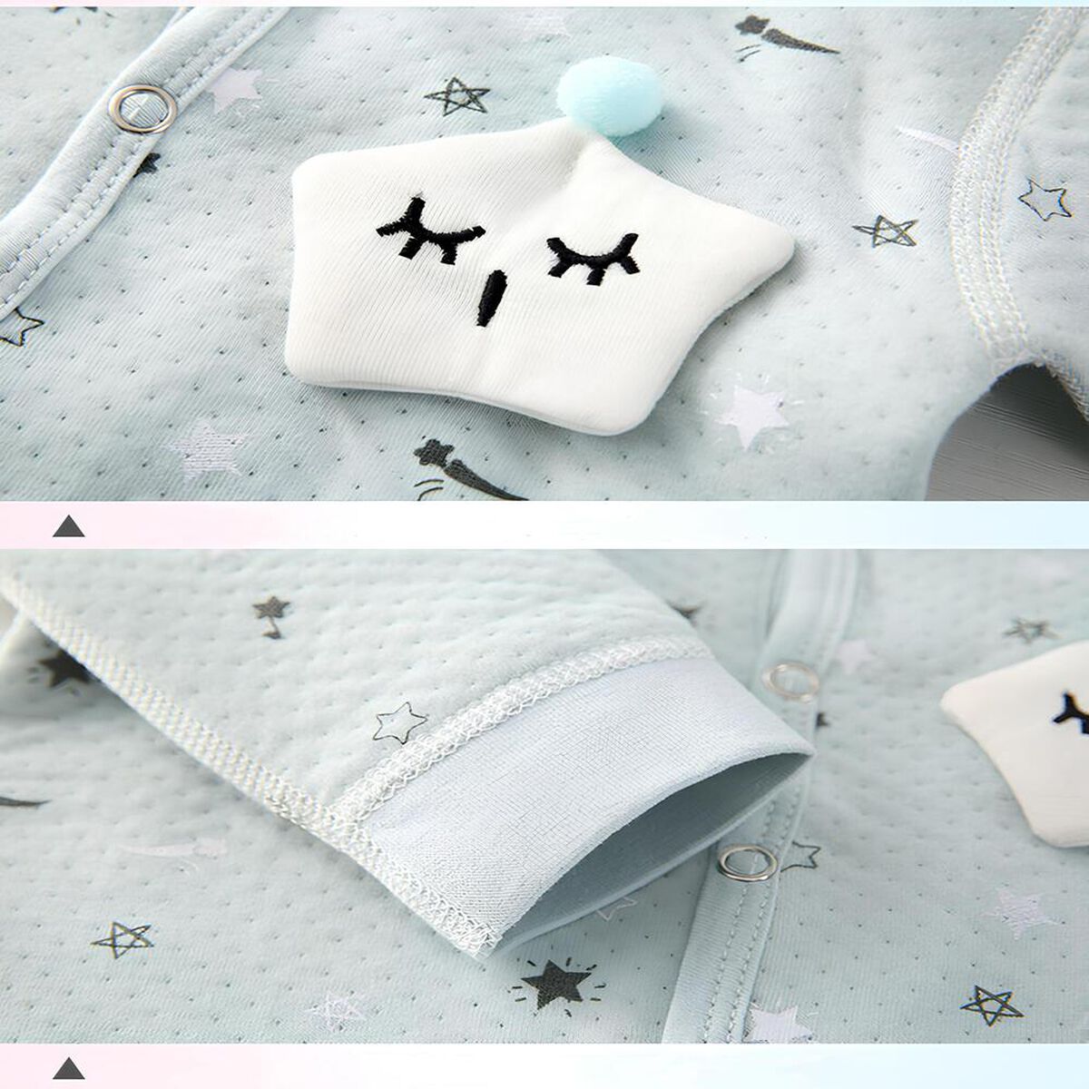 Pack Ajuar Bebé Ropa Algodón 24 Piezas Celeste Lubabycas