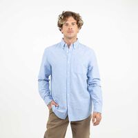 Camisa Manga Larga Hombre Zibel Azul-Piedr, Beige, Oliva