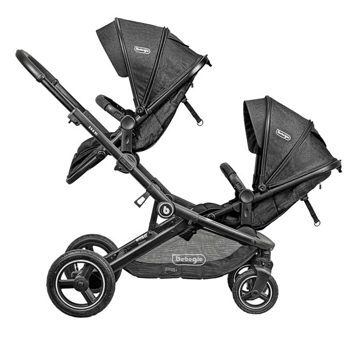 Coche Travel System Dueto Negro Bebeglo