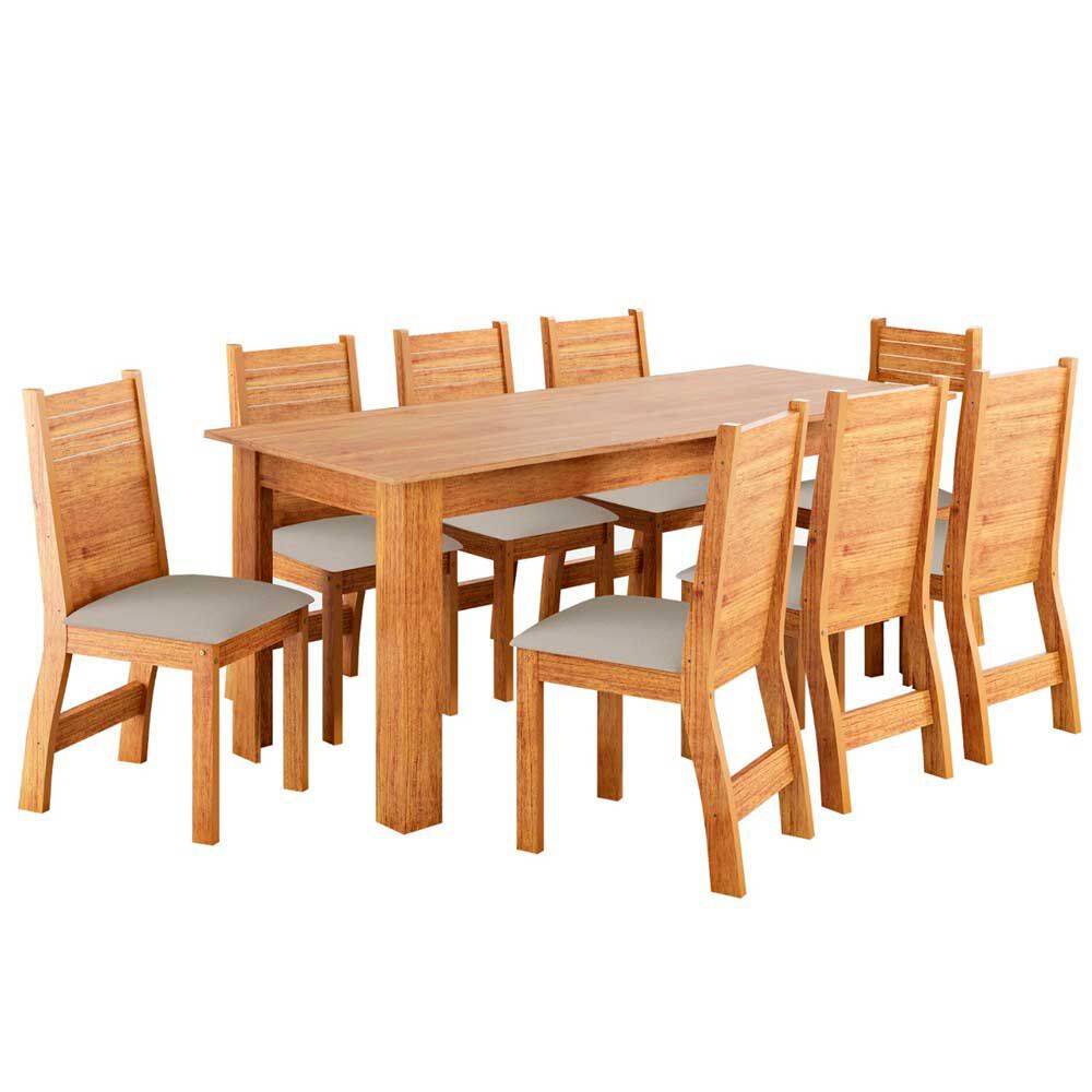 Juego de Comedor Altavision Porto 8 Sillas Café