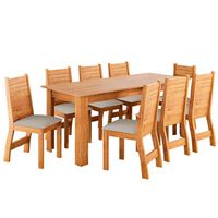 Juego de Comedor Altavision Porto 8 Sillas Café