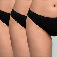 Pack 3 Calzones Colaless Mujer Intime Multicolor, Black, Verde