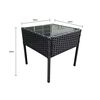 Set Terraza Di Poretti Design Livorno 2 Personas Negro
