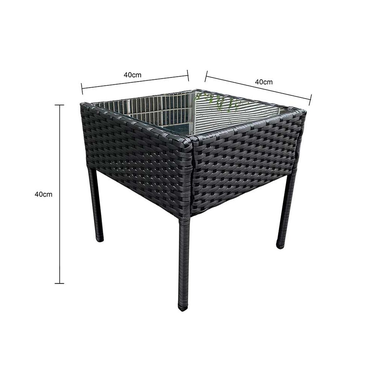 Set Terraza Di Poretti Design Livorno 2 Personas Negro