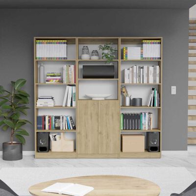 2 Estantes 5 Repisas + Estante 2 Puertas TuHome Home Macadamia