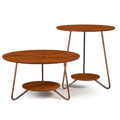 Mesa de Centro Altavision Liz Caf Redonda Café