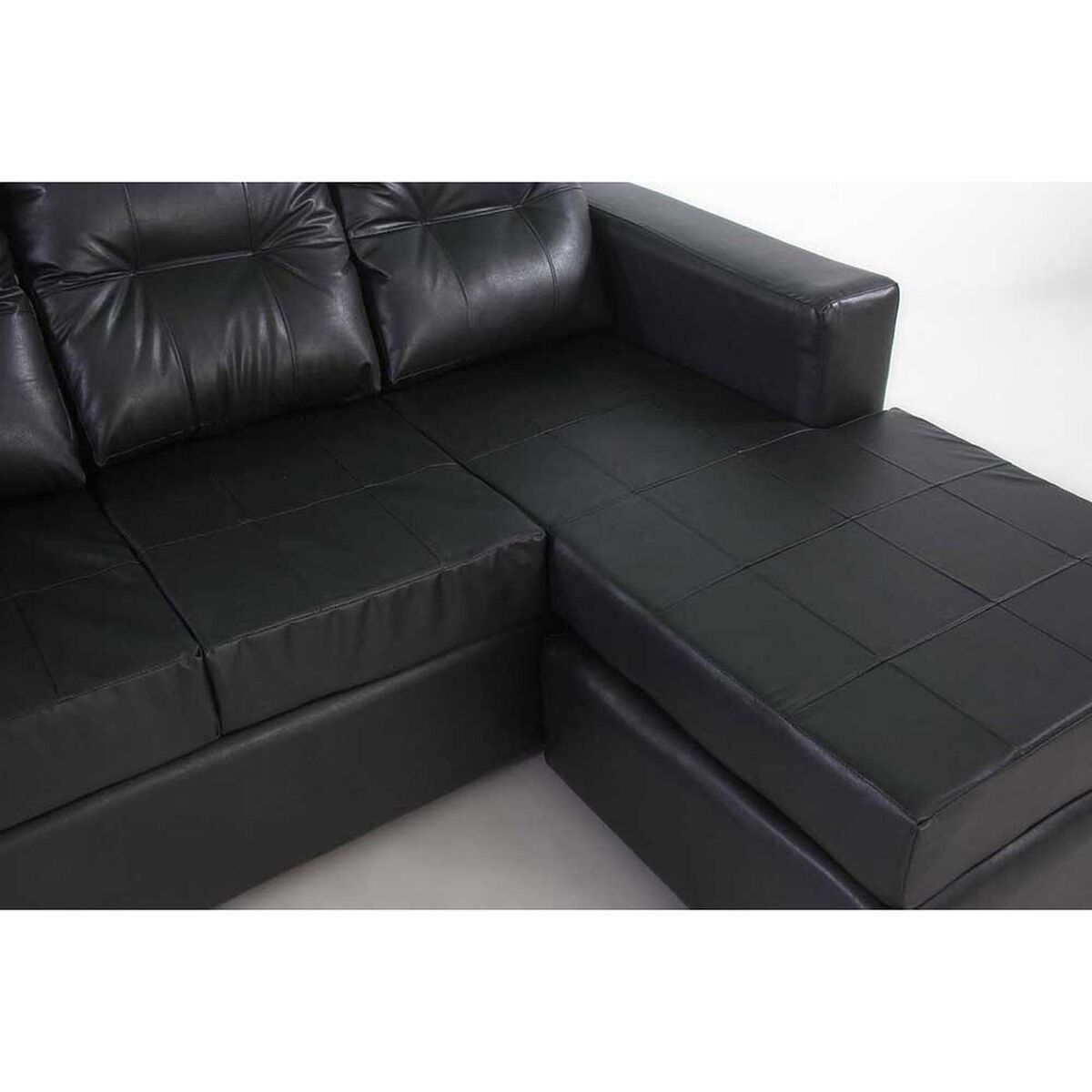 Sofá Modular Kea Rodas 3 Cuerpos Negro