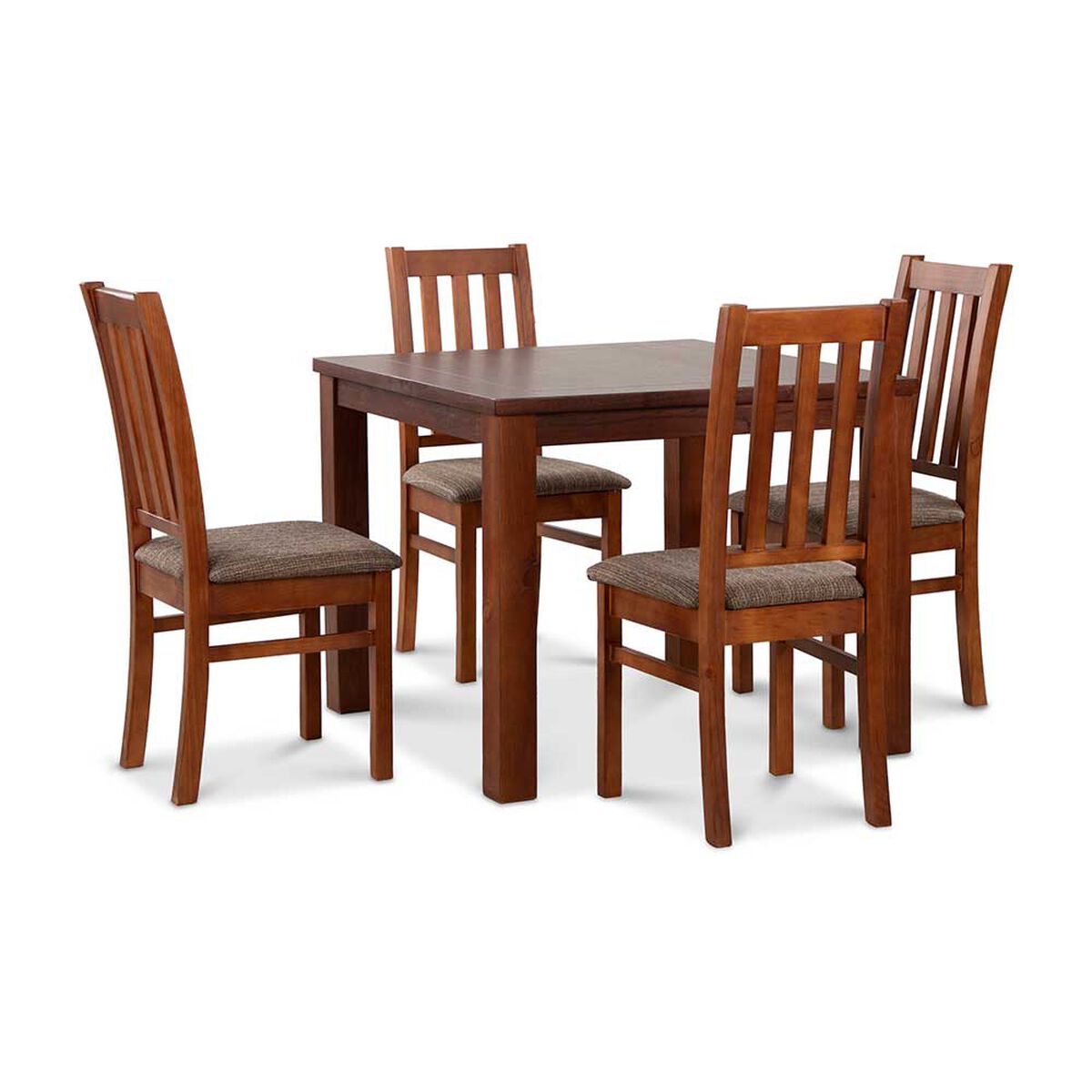 Juego de Comedor CIC Ñuble Caramelo 4 Sillas