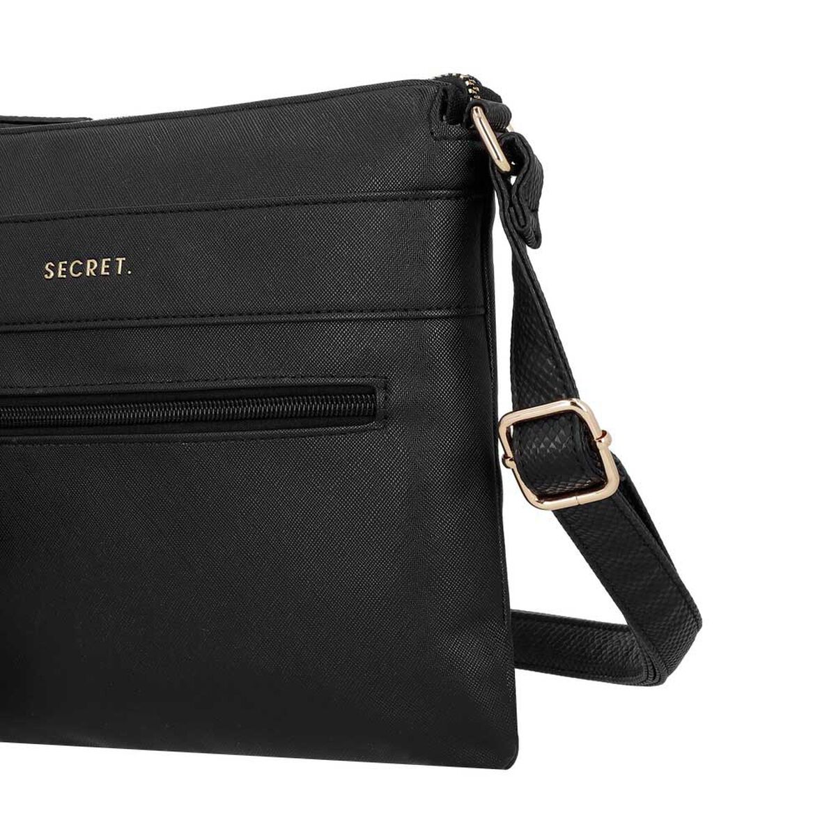 Cartera Bandolera Secret Albacete SC7 Mediana Negra