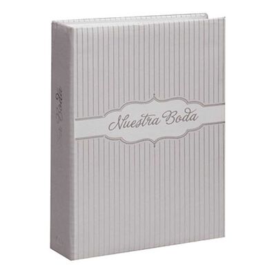 &Aacute;lbum para Fotos Cart&oacute;n Vgo Estampado Nuestra Boda 100 Fotos Mod4