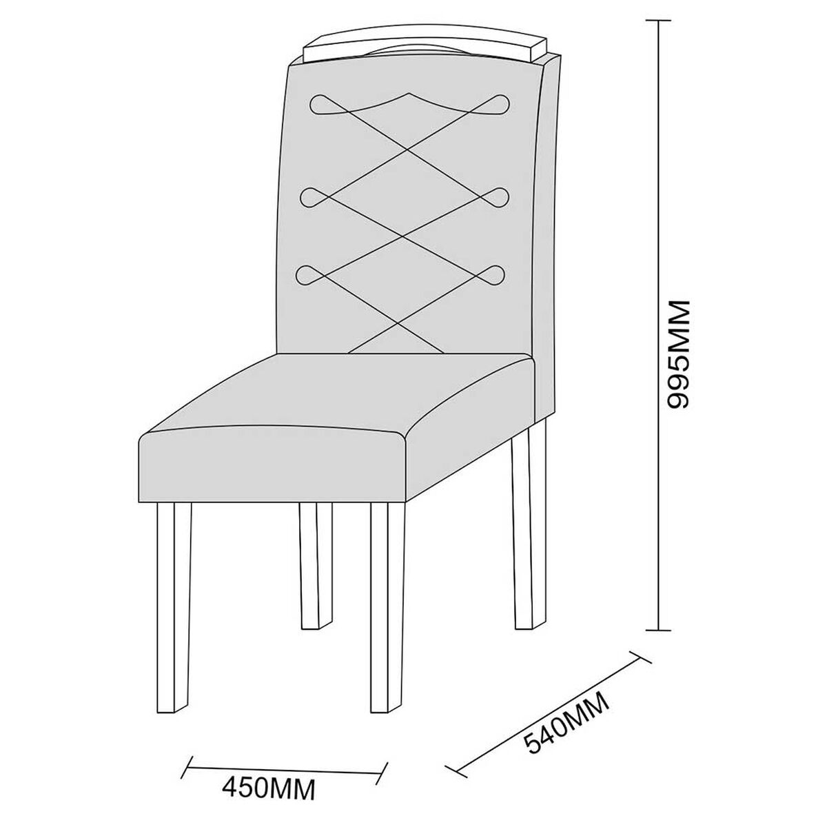 Juego de Comedor Jdo & Design Isabella 4 Sillas Azul