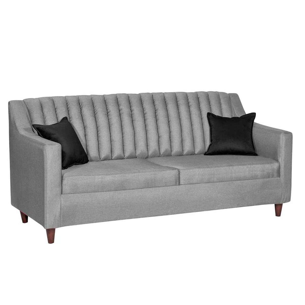 Juego de Living Diseño A&M Home Isabella Sofá 3 Cuerpos + 2 Sillones1 Cuerpo Gris