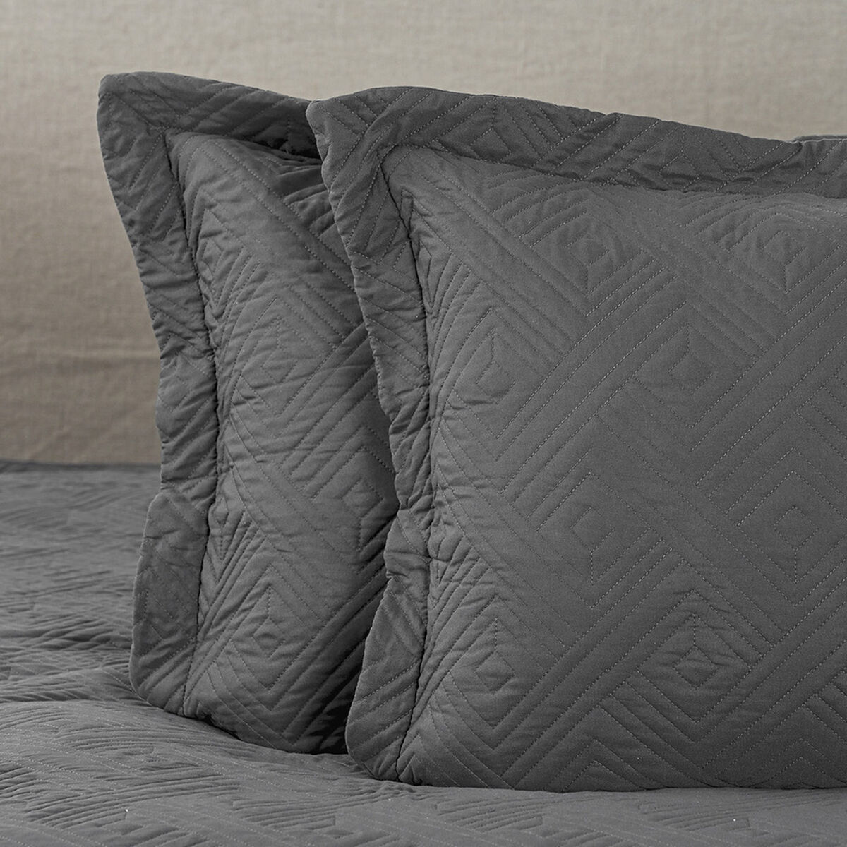 Quilt Cannon Matelado King Gris