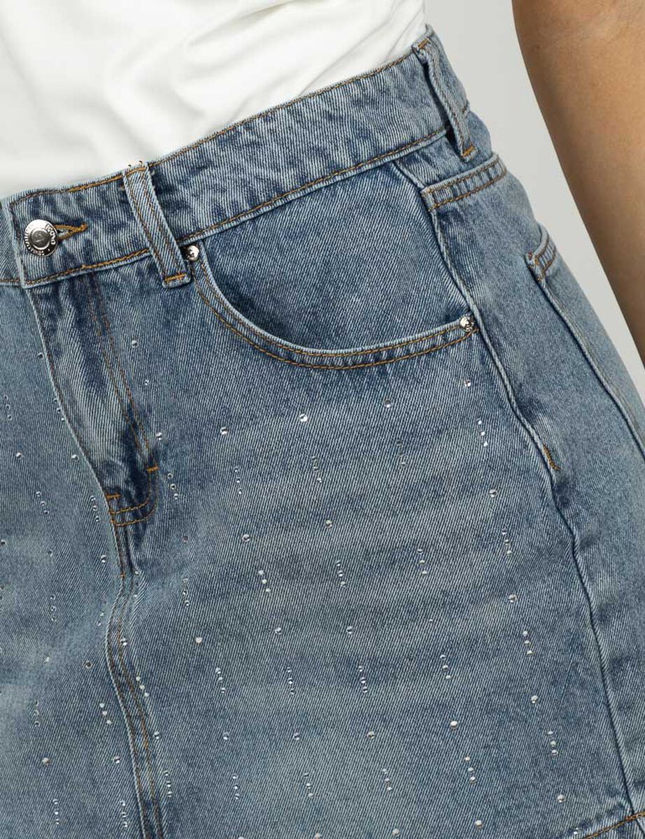 Falda Mini Denim Mujer Icono